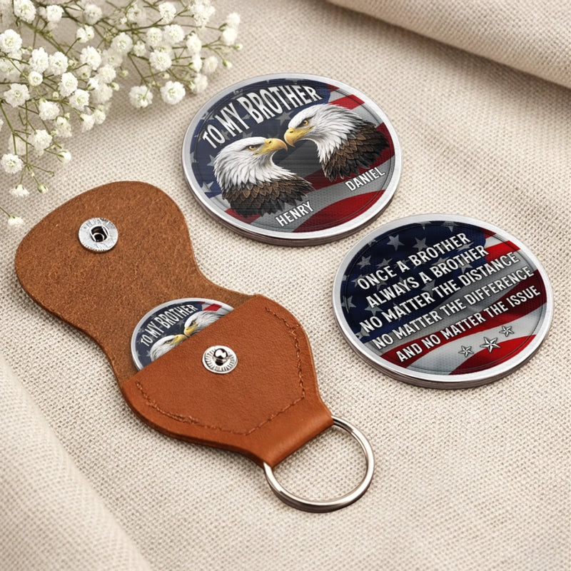 Custom Pocket Hug - Personalized Birthday Gifts For Brother - United We Stand Brothers