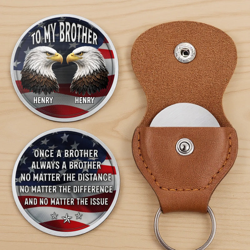 Custom Pocket Hug - Personalized Birthday Gifts For Brother - United We Stand Brothers