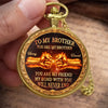 Custom Pocket Watch - Personalized Birthday Gifts For Brother - Timeless Brotherhood