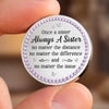 Custom Pocket Hug - Personalized Best Friend Birthday Gifts For Women, Besties, Sisters, BFF - Miles Apart, Still Close