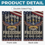 Custom Flag - Personalized America 250th Anniversary Gifts For Mom, Dad, Brother, Sister, Kids - United By History And Hope