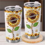 Custom Sunflower Tumbler - Personalized Mother's Day Birthday Gifts For Mom, Grandma - Grandma Life, Best Life