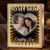Custom Photo Infinity Mirror Light Box - Personalized Mother's Day Birthday Gifts For Mom - Celebrating Moms With Love