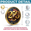 Commemorative Keepsake Coin - America 250th Anniversary Gifts For Women, Men - United By Freedom, Driven By Pride