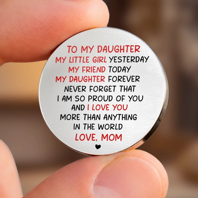 Custom Pocket Hug - Personalized Birthday Gifts For Daughter - Keep This Close When You Miss Me