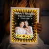 Custom Photo Infinity Mirror Light Box - Personalized Mother's Day Birthday Gifts For Mom - A Bond That Lasts Forever