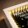 Custom Photo Infinity Mirror Light Box - Personalized Mother's Day Birthday Gifts For Mom - A Bond That Lasts Forever