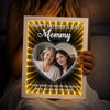 Custom Photo Infinity Mirror Light Box - Personalized Mother's Day Birthday Gifts For Mom - Mom, Always My Hero