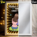 Custom Infinity Mirror Light Box - Personalized Mother's Day Birthday Gifts For Mom - My First Best Friend