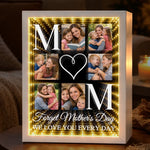 Custom Photo Infinity Mirror Light Box - Personalized Mother's Day Birthday Gifts For Mom - Love You Every Single Day