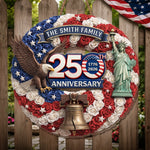 Custom Wood Sign - Personalized America 250th Anniversary Gifts For Mom, Dad, Brother, Sister, Kids - Unity Makes Us Strong
