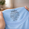 Custom Inside Neck Print T-Shirt - Personalized Birthday Gifts For Daughter - Loved More Than You Know