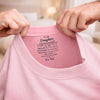 Custom Inside Neck Print T-Shirt - Personalized Birthday Gifts For Daughter - Loved More Than You Know