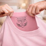 Custom Inside Neck Print T-Shirt - Personalized Memorial Sympathy Gifts For Loss Of Mom, Dad - Forever Remembered Always Loved
