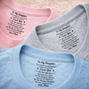 Custom Inside Neck Print T-Shirt - Personalized Birthday Gifts For Daughter - Even Far Away, I’m With You
