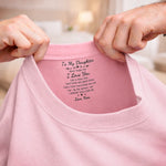 Custom Inside Neck Print T-Shirt - Personalized Birthday Gifts For Daughter - I Love You Beyond Words