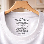 Custom Inside Neck Print T-Shirt - Personalized Best Friend Birthday Gifts For Women, Besties, Sisters, BFF  - Soul Sister, No DNA Needed