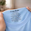 Custom Inside Neck Print T-Shirt - Personalized Best Friend Birthday Gifts For Women, Besties, Sisters, BFF  - Bestie Therapy Hits Different