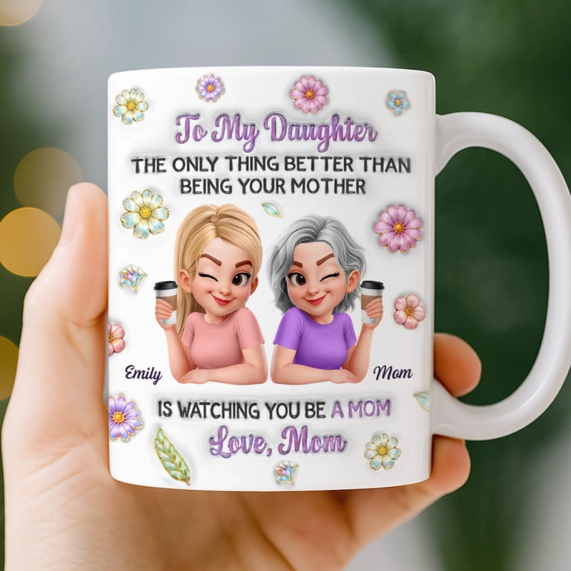 Custom 3D Inflated Effect Printed Mug - Personalized Mother's Day Birthday Gifts For Mom, Daughter - My Favorite Chapter For You