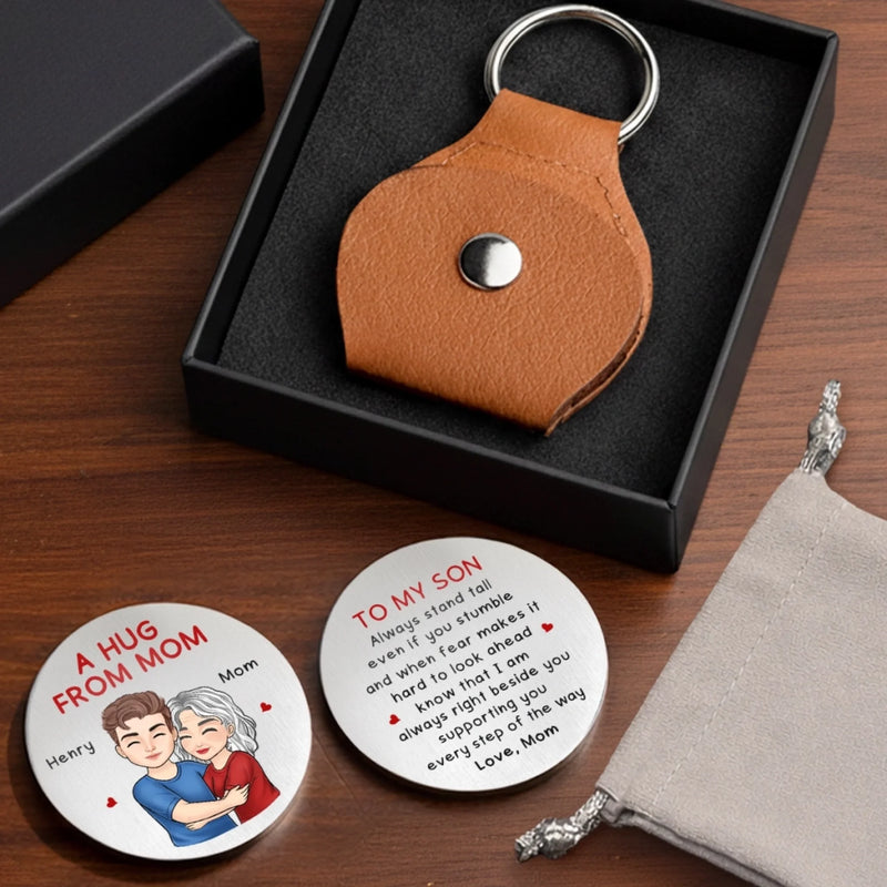 Custom Pocket Hug - Personalized Birthday Gifts For Mom, Daughter, Son - My Love Is With You