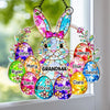 Custom Window Hanging Suncatcher Ornament - Personalized Easter Gifts For Mom, Grandma - Mom And Grandma Forever Loved