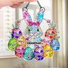 Custom Window Hanging Suncatcher Ornament - Personalized Easter Gifts For Mom, Grandma - Mom And Grandma Forever Loved