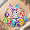 Custom Window Hanging Suncatcher Ornament - Personalized Easter Gifts For Mom, Grandma - Mom And Grandma Forever Loved