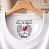 Custom Inside Neck Print T-Shirt - Personalized Memorial Sympathy Gifts For Loss Of Mom, Dad - Forever In Our Hearts