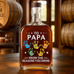 Custom Liquor Decanter - Personalized Father's Day Birthday Gifts For Dad, Grandpa - To My First And Forever Hero