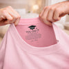 Custom Inside Neck Print T-Shirt - Personalized Graduation Gifts For Him, Her  - The Adventure Begins