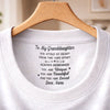 Custom Inside Neck Print T-Shirt - Personalized Birthday Gifts For Granddaughter - Beautiful Inside And Out