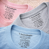 Custom Inside Neck Print T-Shirt - Personalized Birthday Gifts For Granddaughter - Beautiful Inside And Out