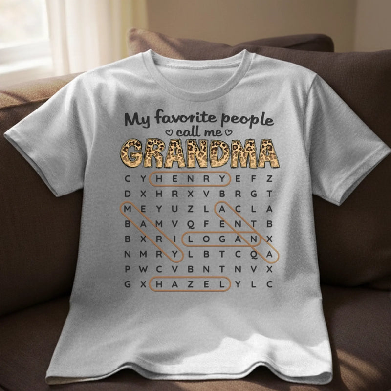 Custom Word Search Puzzle Unisex T-shirt, Premium T-shirt, Hoodie - Personalized Mother's Day Birthday Gifts For Mom, Grandma - Collecting Moments, Not Things