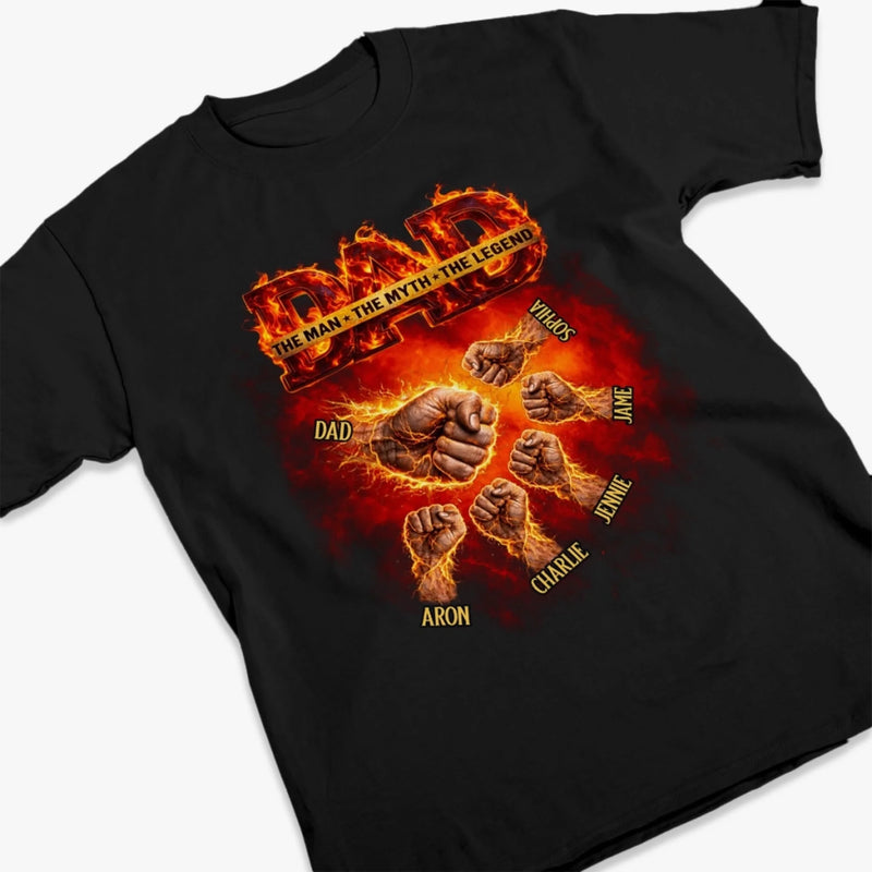 Custom Unisex T-shirt, Premium T-shirt, Hoodie - Personalized Father's Day Birthday Gifts For Dad, Grandpa -  Proud Dad Club
