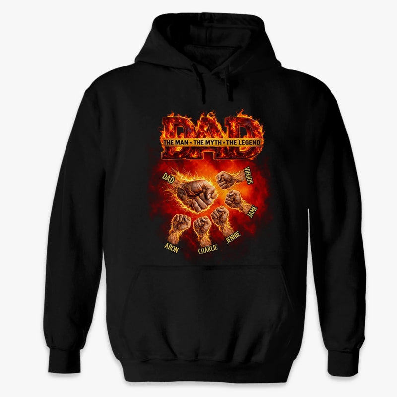 Custom Unisex T-shirt, Premium T-shirt, Hoodie - Personalized Father's Day Birthday Gifts For Dad, Grandpa -  Proud Dad Club