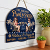 Custom Home Decor Wood Sign - Personalized Anniversary Wedding Gifts For Husband And Wife, Him And Her - Welcome To Our Happy Place