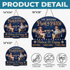 Custom Home Decor Wood Sign - Personalized Anniversary Wedding Gifts For Husband And Wife, Him And Her - Welcome To Our Happy Place