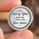 Custom Photo Pocket Hug - Personalized Memorial Sympathy Gifts For Loss Of Mom, Dad - Heaven Holds You