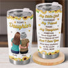 Custom Tumbler - Personalized Birthday Gifts For Daughter - Sunflower Love And Daughter Hugs