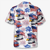 Custom Unisex Tropical Hawaiian Aloha Shirt - Personalized America 250th Anniversary Gifts For Women, Men - Freedom Lights The Future