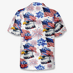 Custom Unisex Tropical Hawaiian Aloha Shirt - Personalized America 250th Anniversary Gifts For Women, Men - Freedom Lights The Future