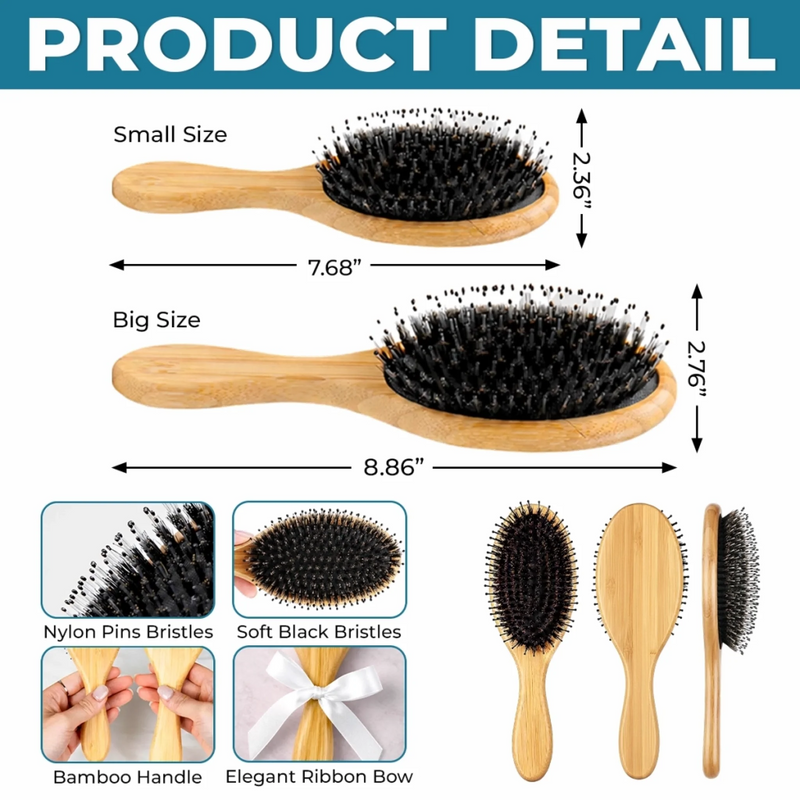 Custom Birth Month Flower Hair Brush - Personalized Thank You Graduation Birthday Gifts For Daughters, Mother - You Have Blossomed Beautifully