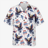 Custom Unisex Tropical Hawaiian Aloha Shirt - Personalized America 250th Anniversary Gifts For Women, Men -  American Spirit Island Style