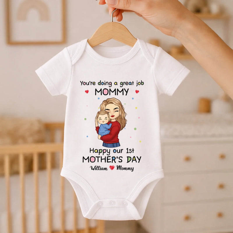 Custom Name Mother's Day Gifts for Mom - Personalized Baby Onesies