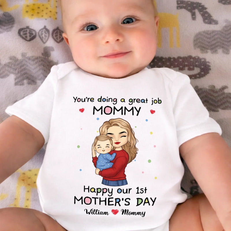 Custom Name Mother's Day Gifts for Mom - Personalized Baby Onesies
