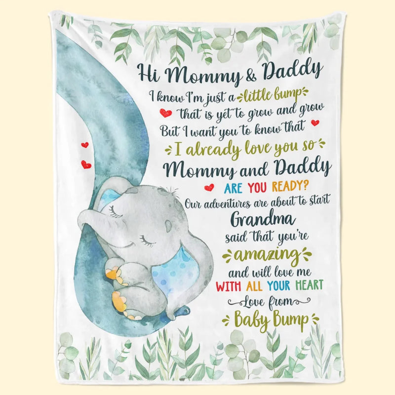 Custom Blanket - Personalized Baby Shower, Gender Reveal Gifts For New Moms, New Dads, New Parents - New Life, New Love, New Journey