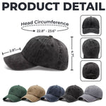 Custom Vintage Washed Denim Baseball Cap - Personalized Birthday Gifts For Dog Lovers, Dog Dad And Mom - Easily Distracted By Dogs