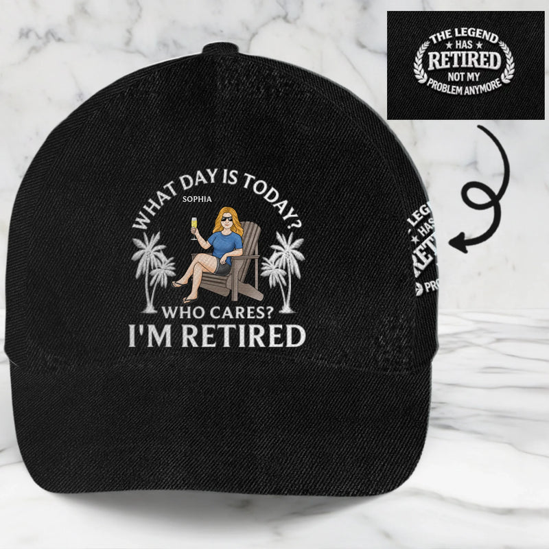 Custom Hat, All Over Print Classic Cap - Personalized Retirement Gifts For Women, Men - Time To Enjoy Life Fully