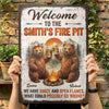 Custom Home Decor Metal Sign - Personalized Birthday Camping Gifts For Campers, Mom, Dad, Brother, Sister, Kids - This Is Our Happy Place