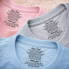 Custom Inside Neck Print T-Shirt - Personalized Father's Day Birthday Gifts For Dad, Son, Daughter - Family Is The Greatest Gift